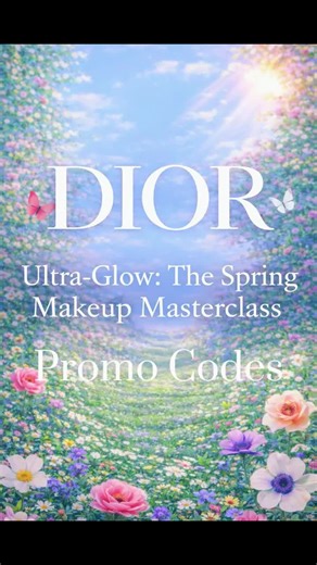 New Dior 'Ultra Glow: The Spring Makeup' Masterclass Promo Codes! ✨💄 #Dior #Makeup #Masterclass #Promocodes @Diorbeauty @Dior