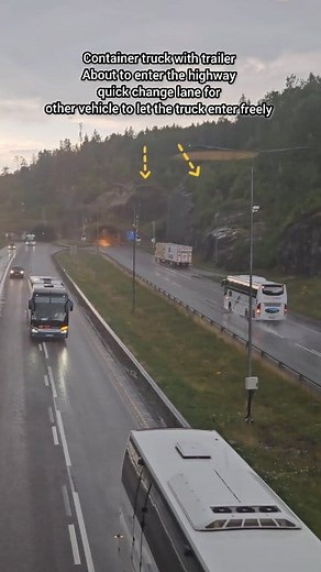 1.2M views · 1.4K reactions | Spotted this trailer about to enter the highway, some vehicles coming changing lane faster for this trailer can enter freely, appreciate all drivers anyway #norway #vehicles #trucks #truckdriver #transport #delivery #trailer #trailers #roadtrip #deliveryservice #driver #drivers #driving #highway #roadsafety #trucking #truckers #transportation #cars #autos #automobile #trucksofinstagram #trucker #truckerlife #traffic #drivesafe | Mhaimai Tanudra Haugan | Facebook