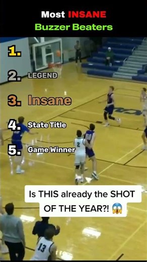 The Most INSANE Basketball Buzzer Beaters