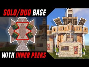 SIMPLE Solo/Duo Base With Inner Peeks - Rust Base Building 2021