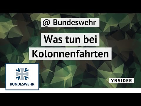 YNSIDER | Was tun bei Kolonnenfahrten? | Bundeswehr