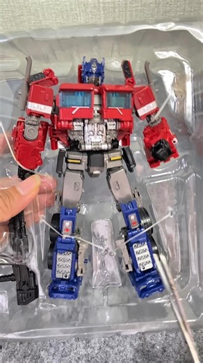 ASMR Unboxing Optimus Prime 🤖 | Super Satisfying Transformers Toy #Shorts #asmr #ASMR #asmrunboxing
