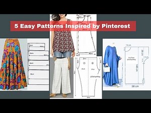 5 Easy DIY Patterns Inspired by Pinterest | Step by Step Tutorial of Pattern Making and Cutting