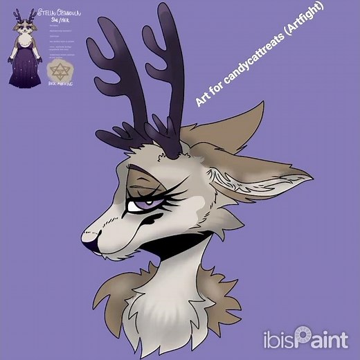 Furry Deer speedpaint #furry #art #digitalart #artfight #speedpaint
