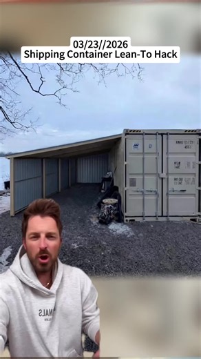 Shipping Container Lean-To Hack: Build a Side Lean-To for Your Container for Under $1500! #shippingcontainer #containerhome #homehack #tinyhousemovement #savemoney #budgethome #fyp #foryou #homes #viral #storytime #pov #Home #house #homeideas #fypシ #tiktok #story