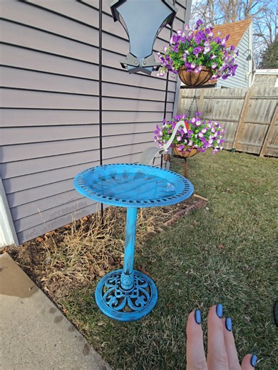 did you know bird baths could be this gorgeous AND affordable 😍 #birdbath #birder #tiktokshopstockup #tiktokshopspringglowup #tiktokshopcreatorpicks