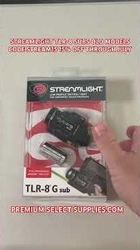 STREAMLIGHT TLR-8 RED & GREEN LASER OLD MODELS DISCOUNTED!!!