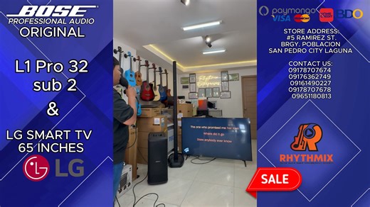 ORIGINAL BOSE PROFESSIONAL L1 PRO 32 AND SUB 2 WITH LG SMART TV . IS NOW AVAILABLE DM US TO PLACE YOUR ORDER. | Rhythmix Enterprises | Facebook