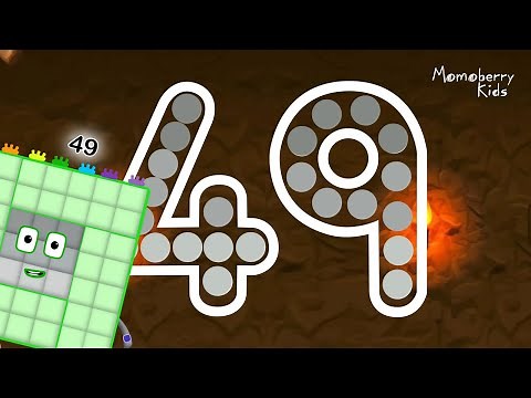Numberblocks 49 Magic Run - Numberblocks Fourty Nine Adventure | Number Counting Go Explore