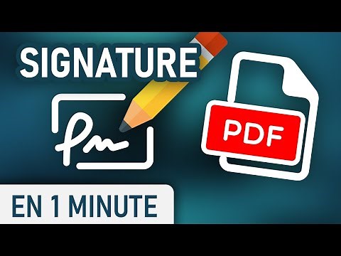 Ajouter sa signature sur un fichier PDF