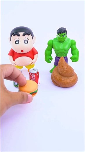 X49Satisfying unboxing and reviews Shin-chan & Hulk Cute Fun Toys videos