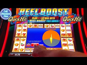 Chasing the Reel Boost on Quick Hit Reel Boost Slot Machine!