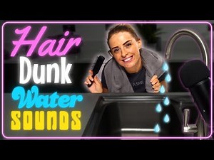 [ASMR] Hair Dunking over sink | Wet Hair Dunking Sounds !!