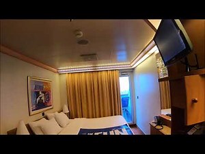 Carnival Liberty Aft-View Extended Balcony Stateroom 8454