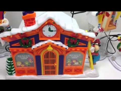 Mr Christmas Mickey's Clock Shop Mechanical Collectible