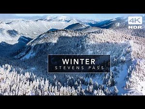 Stevens Pass WASHINGTON - Winter 4K - Cinematic Relaxation with calming music.