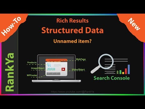How To Fix Unnamed item Structured Data Errors