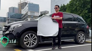 Windshield Sun Shade - Car Sun Shade Windshield, Foldable UV Ray Reflector car Shade Front Windshield, Sun Visor for Car Keeps Your Vehicle Cool, for Most Sedans SUV and Trucks - Medium 59 x 31.5 in