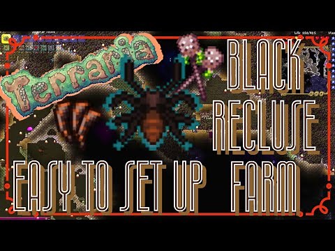 Terraria: Simple Black Recluse Farm How To Get Spiders Fangs In Hardmode Summoners Guide