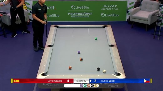 Jaybee Sucal is LEVEL WITH ALCAIDE! 💥 The 16-year-old Pinoy prodigy is tied up with one of the best players in the world! 🙌 #WNT | liveSB.io #PhilippinesOpenPool 🇵🇭 | Matchroom Pool