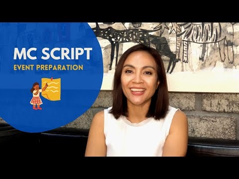 MC Script - Preparing for International Convention, with Nirmala Trisna