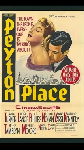 Part 1 of 4 Lana Turner 🏘️ PEYTON PLACE #moviereview #AcademyAward