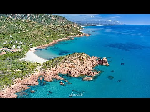 Spiaggia di Su Sirboni (Marina di Gairo - Sardegna) aerial drone