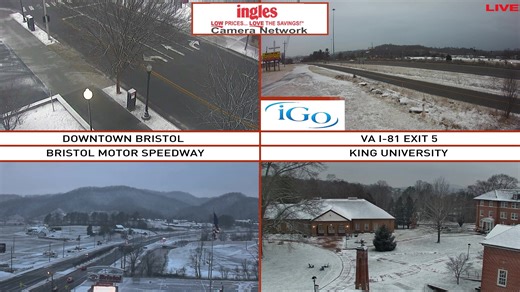 Be alert for black ice this morning! Weather cams on 1-26-2026. (Coverage sponsored by Ingles Markets) | WCYB