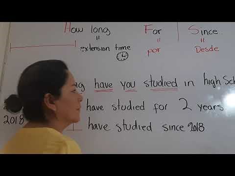 Present perfect using how long /for or since