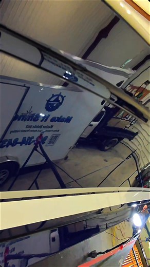 🚐💨 The Shinery® by Make It Shine ®️ Marine Mobile Unit was on the move again — this time cruising into St. Peter’s, Nova Scotia! Waiting for us? A gorgeous 44-foot Sundancer Sea-Ray ready for a transformation. 🛥️🔥 We dialed in the gloss with our 3-step machine polish, then locked in long-lasting shine and protection with our 4-step marine ceramic coating. The result? A mirror-finish masterpiece built to take on the ocean. 🌊✨ When you want your vessel looking its absolute best — you call The