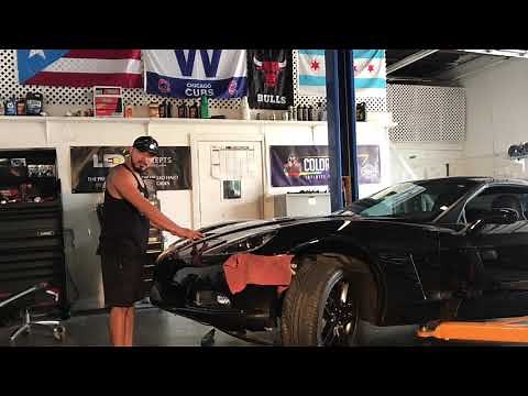 2005-2013 Chevy corvette front bumper removal and headlight removal and headlight replacement