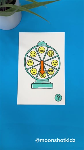 DIY “Emotion wheel” interactive spinning card. Easy and fun paper circuit project for beginners. You will need: - Mini dc motor - Conductive copper tape - Coin cell battery 3v (CR2032) - Paper - Markers Warning: this project should be done under adult supervision. Order supplies here: https://www.amazon.com/shop/moonshotkidz #stemlearning #stemeducation #stemteacher #stemactivities #science #papercircuit #papercraft #crafts #emoji #emotion