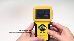 HOLDPEAK Geiger Counter Nuclear Radiation Detector, Radiation Dosimeter Beta Gamma X-ray Detection Meter with LCD Display, Rechargeable Radiation Monitor Meter with 5 Dosage Units Switched, RH, Temp