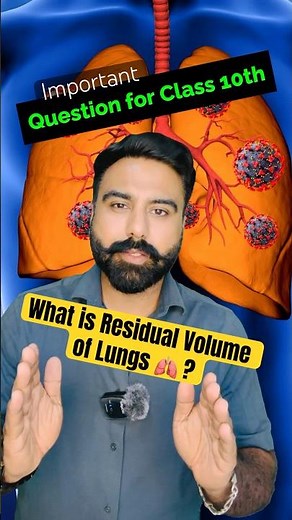 What is residual volume of Lungs 🫁? Class 10th Science | Respiration