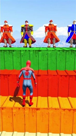 GTA 5 Epic Water Ragdolls Spiderman Jump/Fails Ep 1405 #shorts