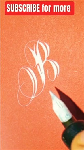Letter B in Copperplate Script | Smooth Strokes | Incora Ink #shorts