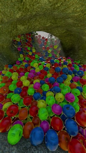 ☔ RAIN of 10,000 Beads Into a Cave