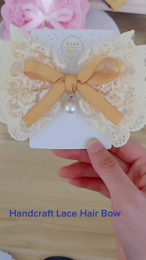 DIY Handcraft Lace Hair Bow Tutorial