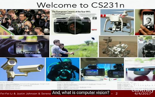 Stanford Computer Vision--CS231n 2017 中英字幕 斯坦福计算机视觉课程视频 李飞飞 Fei Fei-Li