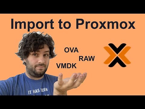 IMPORT a Virtual Machine Template (OVA, VMDK, RAW, ...) into Proxmox!
