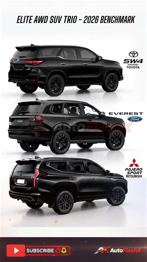 2026 Ultimate AWD SUV Battle ⚫ SW4 vs Everest vs Pajero Sport | Which One Wins?