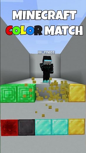 Minecraft COLOR MATCH speed run! 2 #minecraftmemes #minecraft