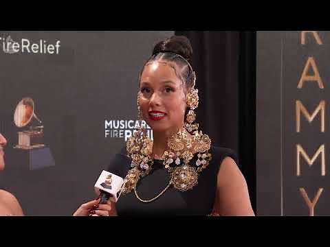 ALICIA KEYS Red Carpet Interview | 2025 GRAMMYs