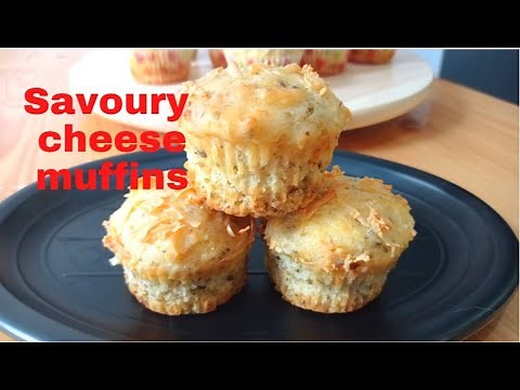 Cheese Muffins Recipe Easy | How to make Cheese Herb Muffins | Savoury Cheese Muffins