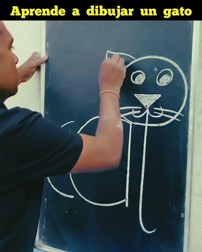 Learn to draw a cat very easily. #drawing #learningtodraw #drawing #creativedrawings #art
