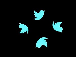 Twitter 3D Logo in Hologram in 4 Face View for Holographic Pyramid YouTube