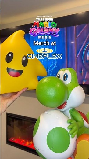 YOSHI AND LUMA POPCORN BUCKETS! - Super Mario Galaxy Movie Merch at Cineplex #supermariogalaxymovie