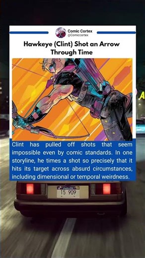 Marvel comics hawkeye once shot an arrow through time #hawkeye #marvel #mcu