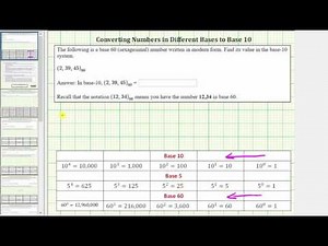Convert a Base-60 Number to Base-10
