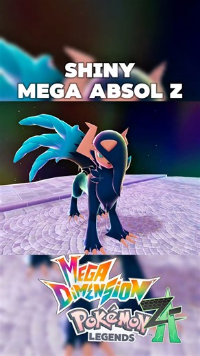 Shiny Mega Absol Z🫣#shorts #shiny #pokemon #gaming #pokemonlegendsza #legendsza